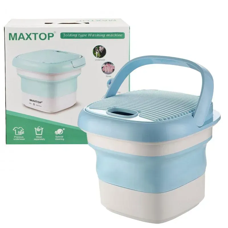 Міні пральна машина до 1 кг, 200 об./хв, MAXTOP/Складна пральна машина/ Машина для прання, фото 1