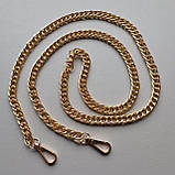 Набір - Замок Бантік + Куточки для клапана №11 + Ручка-ланцюжок колір золото Фурнітура для сумки, фото 7