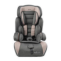 Автокрісло дитяче з бустером JOY (група 1-2-3, вага 9-36кг) Сіро-бежеве