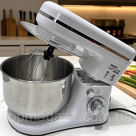Стаціонарний міксер на 5 л Zepline 3500 Вт тістоміс з чашею з нержавійки кухонний комбайн