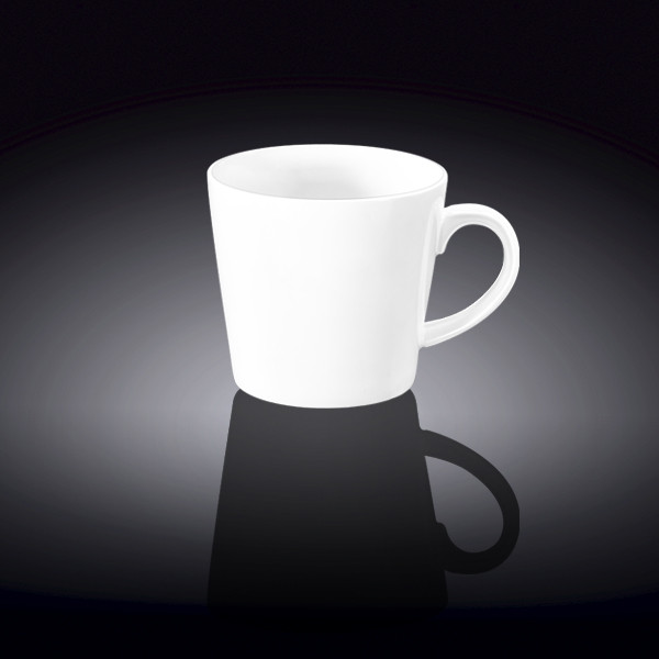 Кружка порцелянова Wilmax WL-993101, 280 мл, біла, для чаю і кави, класична