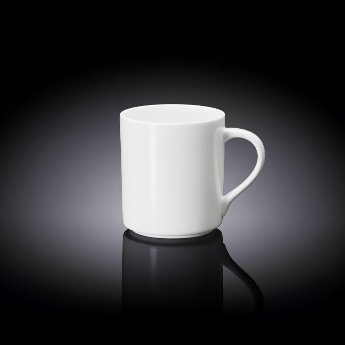 Кружка порцелянова Wilmax WL-993040, 300 мл, біла, для чаю і кави, класична