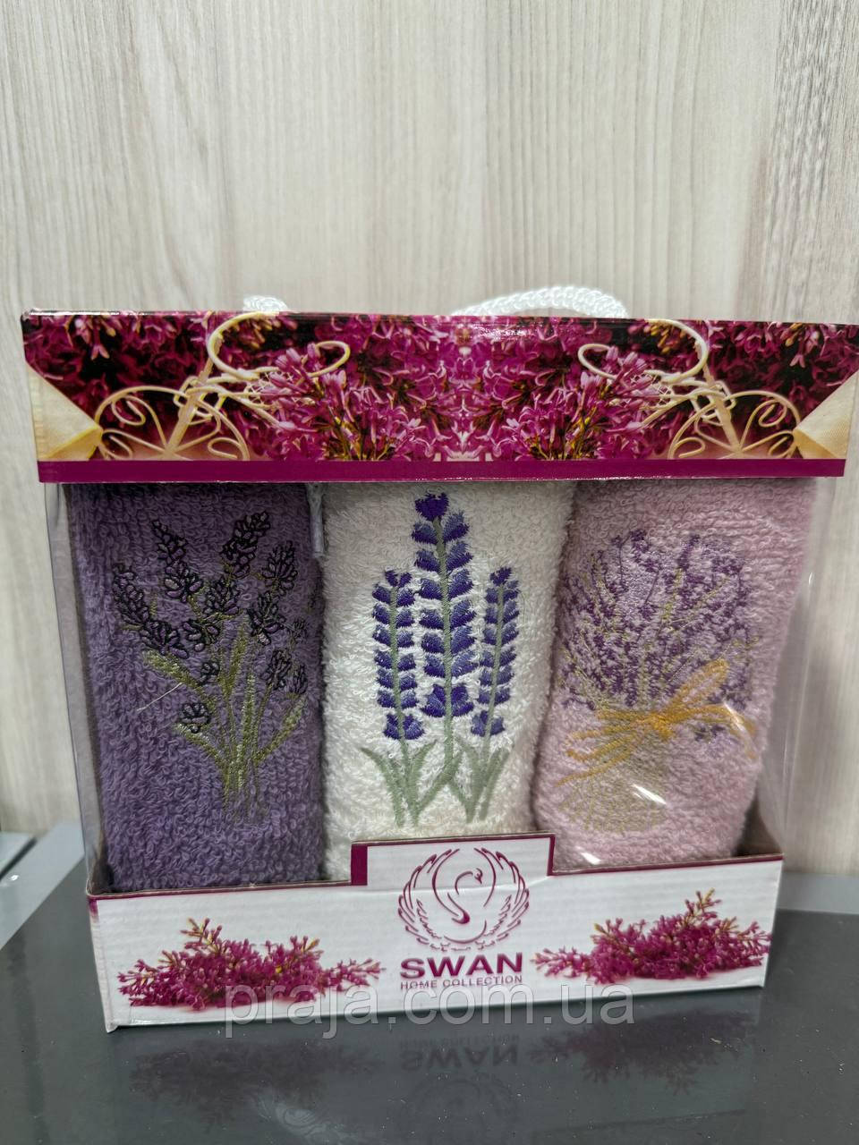 Набір махрових кухонних рушників "Gulcan" (3шт - 30*50) коробка, фото 1