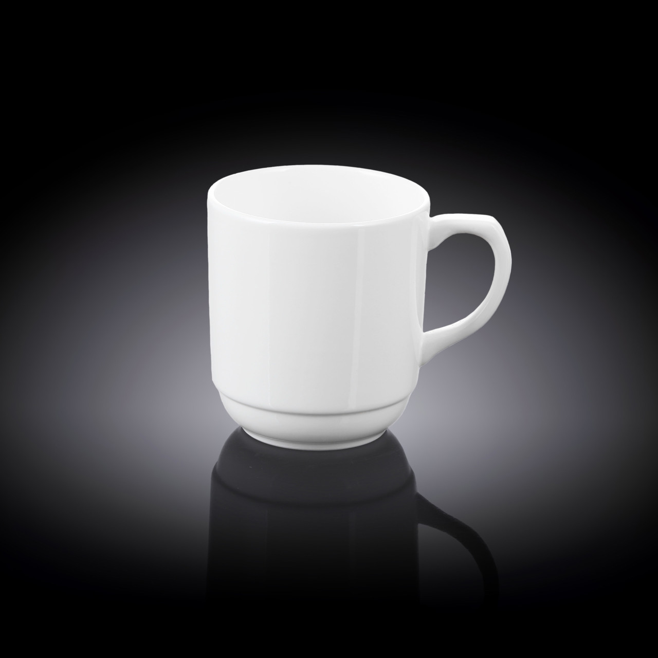 Кружка порцелянова Wilmax WL-993016, 320 мл, біла, для чаю і кави, класична