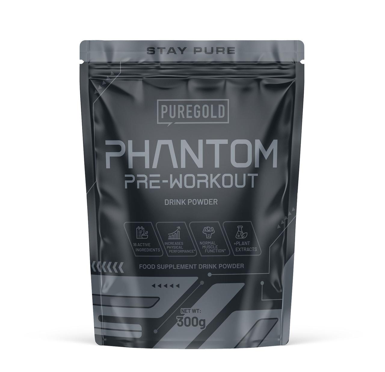 Предтренувальний комплекс Pure Gold Phantom Pre-Workout Mango Blast, 300г, фото 1