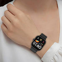 Ремінець силіконовий для смарт-годинника Xiaomi Redmi Watch 5 / 4 Black, фото 9