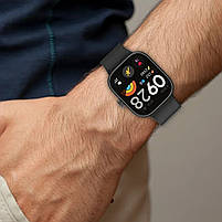 Ремінець силіконовий для смарт-годинника Xiaomi Redmi Watch 5 / 4 Black, фото 10