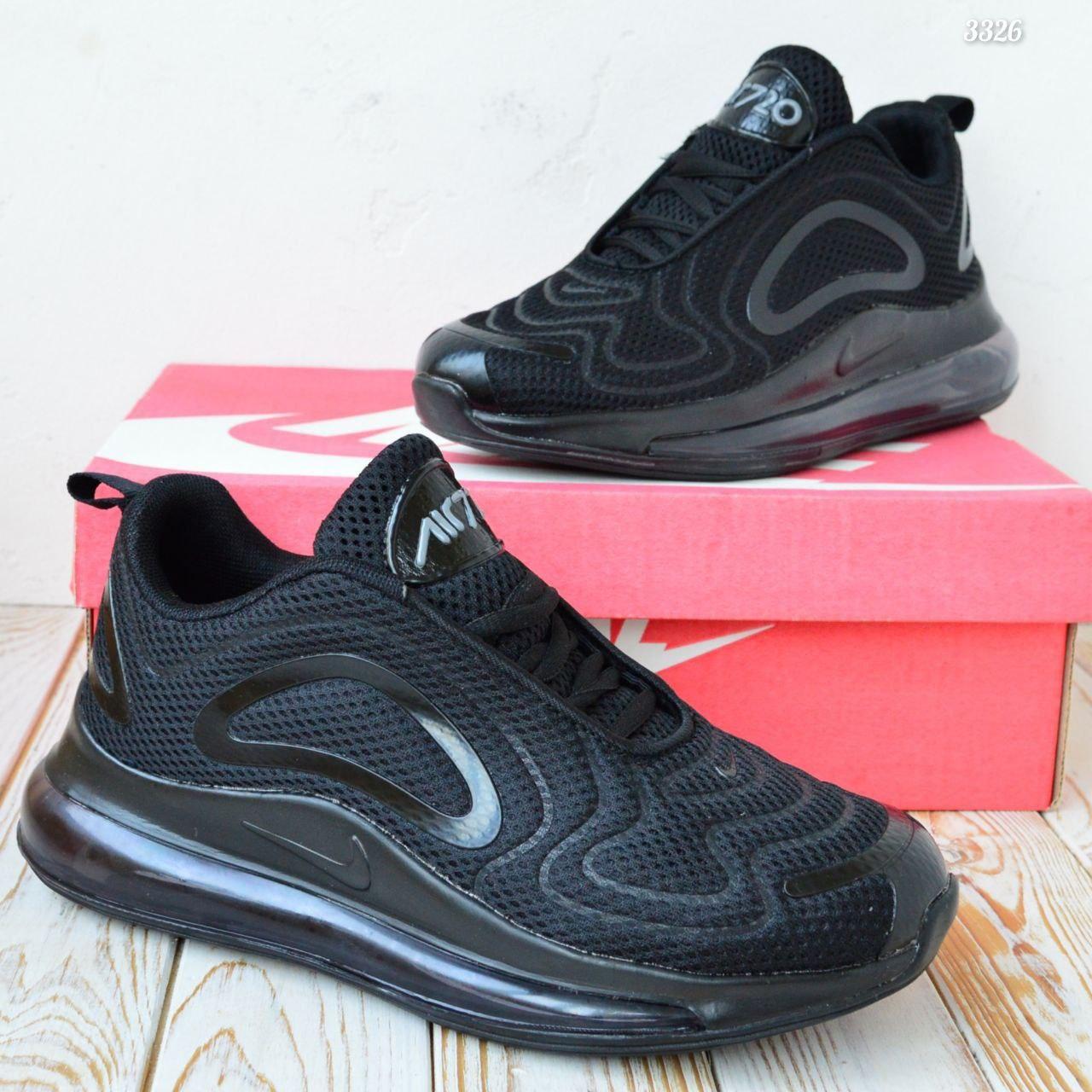Nike Air Max 720 чорні, сітка 990 грн 36, фото 1