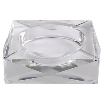 Скляна попільничка для сигарет 13х13х4 см попільничка квадратна настільна HP-4-132