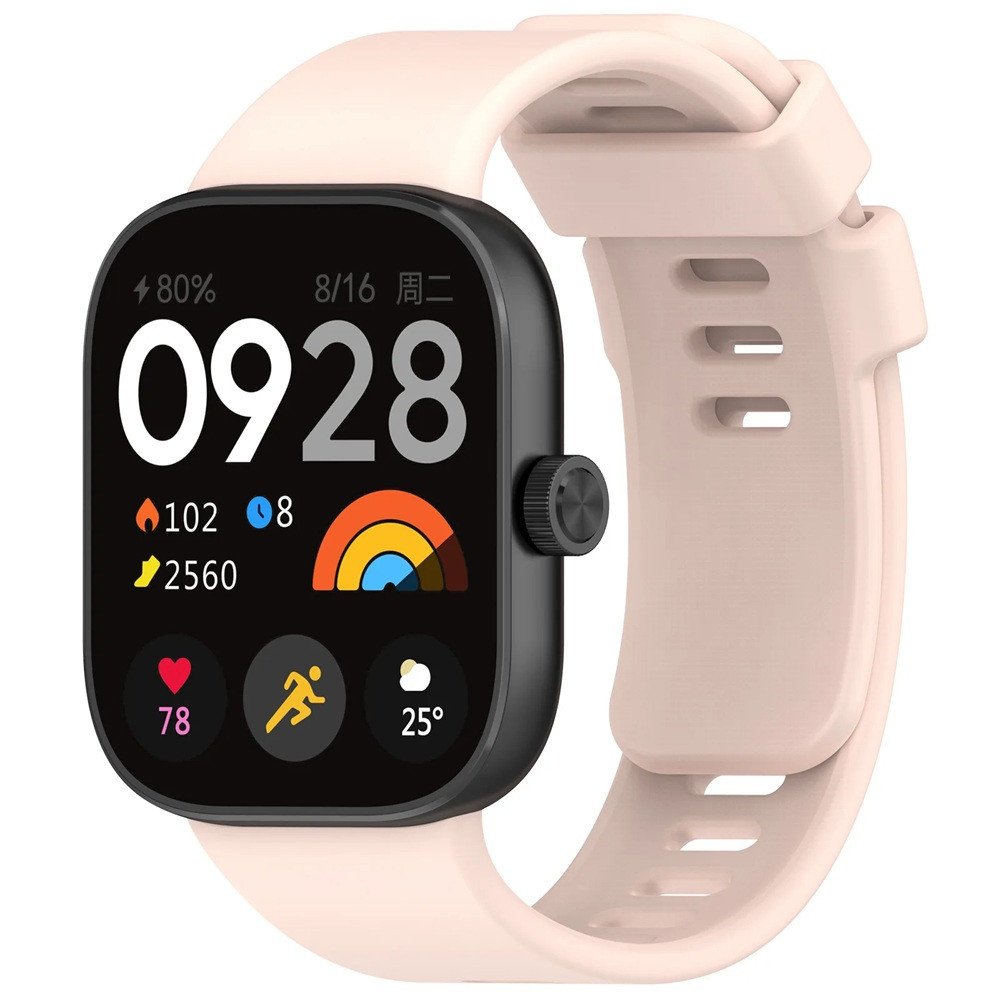 Ремінець силіконовий для смарт-годинника Xiaomi Redmi Watch 5 / 4 Pink