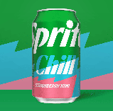 Газований напій Sprite Chill Strawberry Kiwi 355мл, фото 2