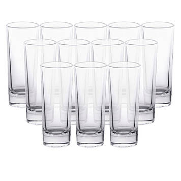 Набір стопок 12 шт по 80 мл скляні прозорі HP-19-136