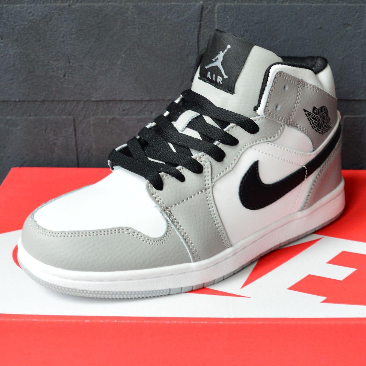 Nike Air Jordan 1 Retro White Gray 36, фото 1