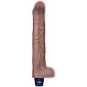 Вiбратор 10.5 REAL SOFTEE VIBRATING DILDO, фото 3