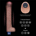 Вiбратор 10.5 REAL SOFTEE VIBRATING DILDO, фото 5