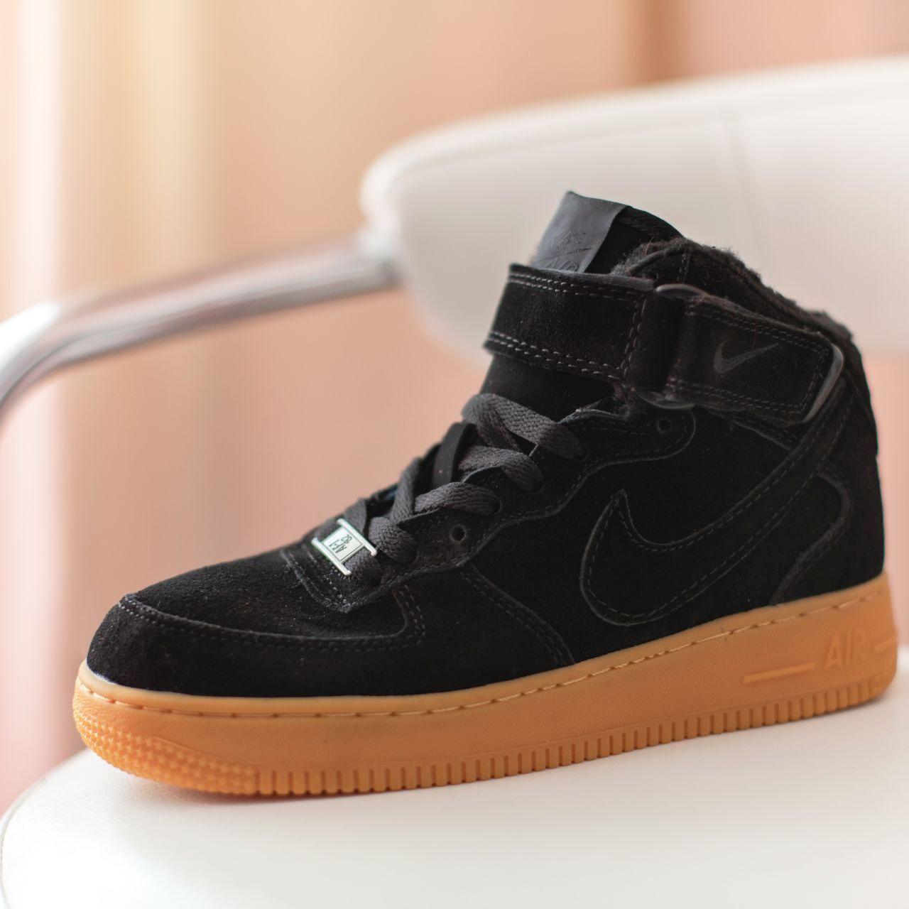 Nike Air Force 1 Mid Black 36, фото 1