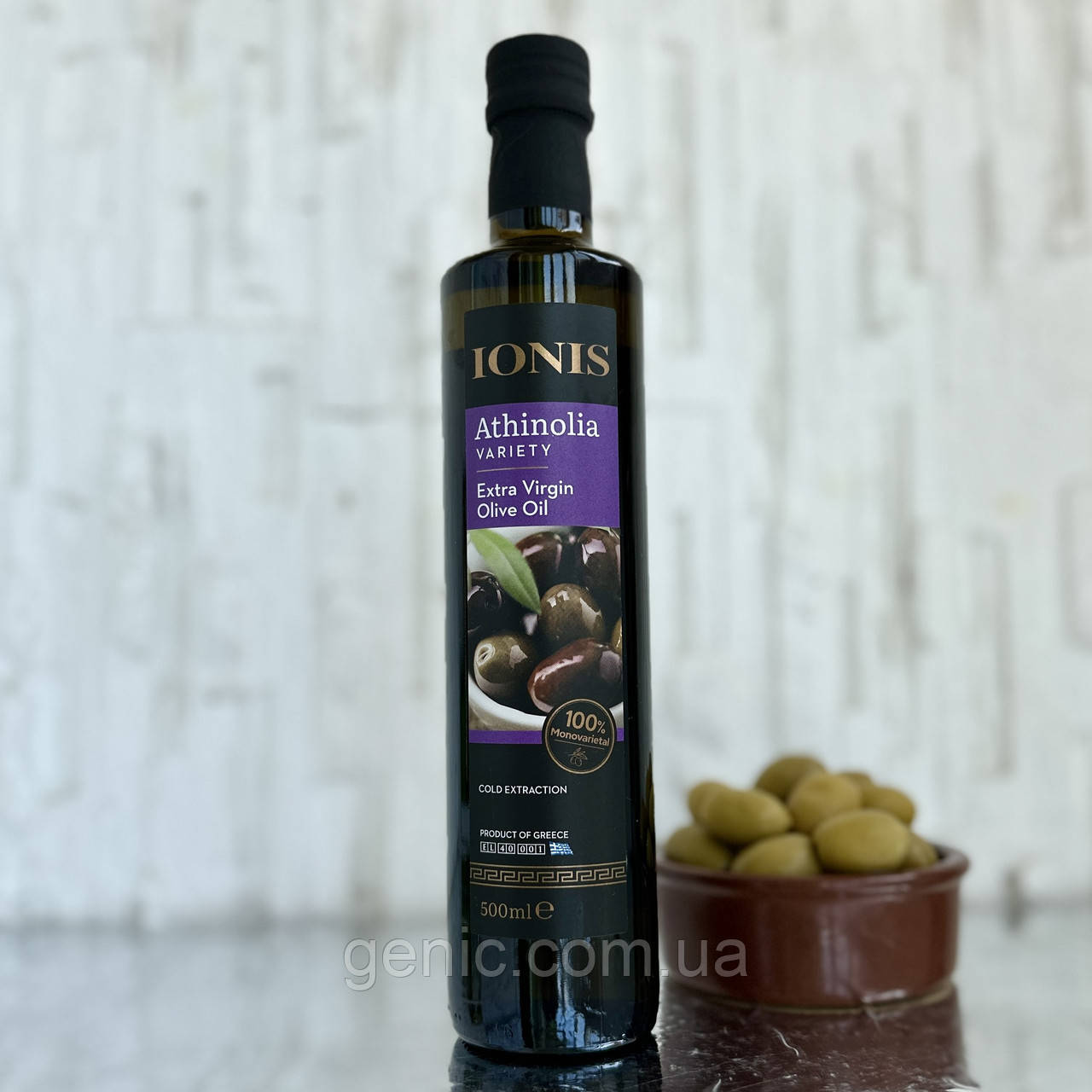 Олія оливкова Ionis Athinolia Extra Virgin, 500мл, фото 1
