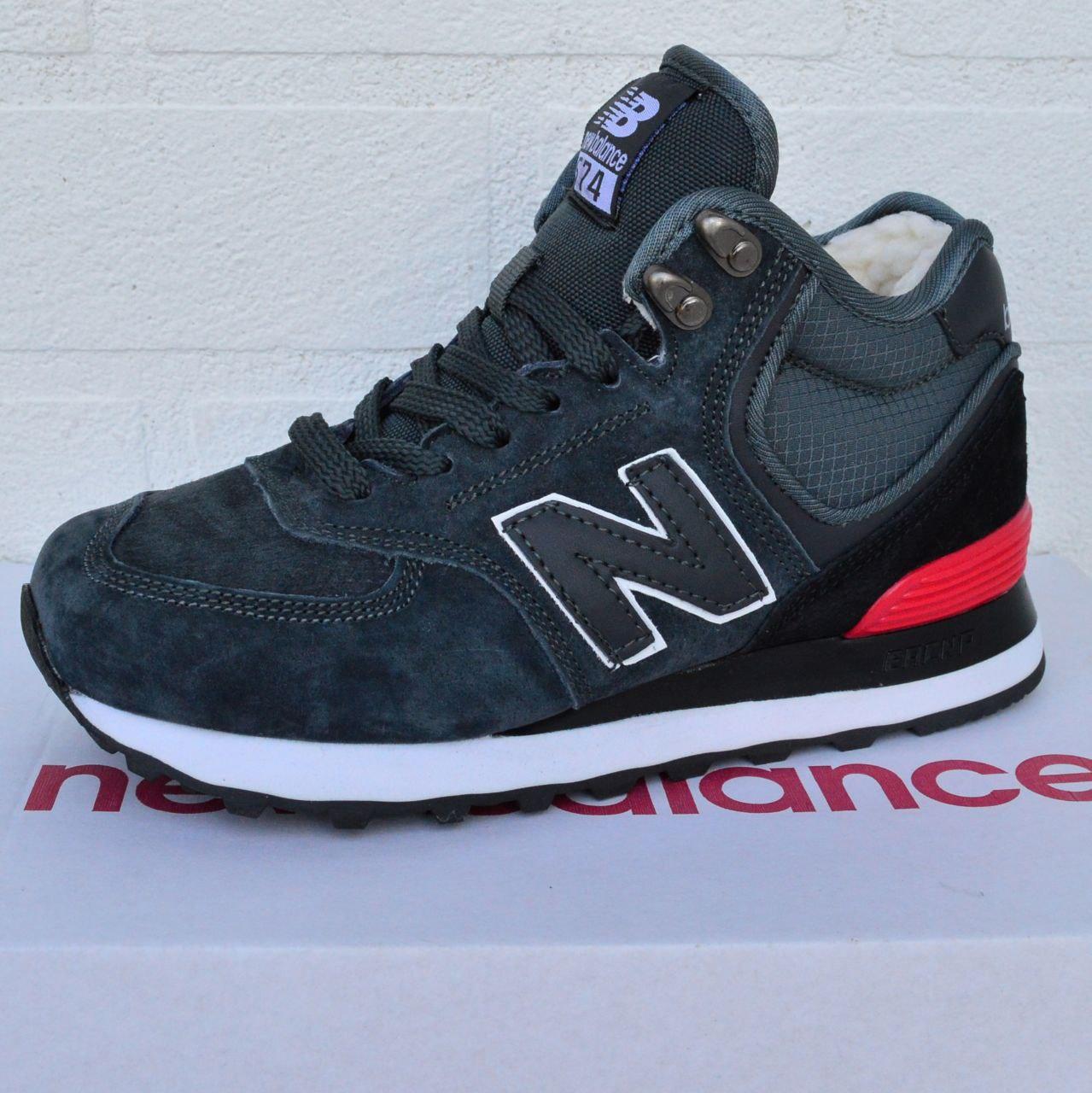 New Balance 574 Gray red, фото 1