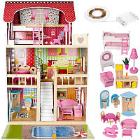 Ляльковий будиночок барбі будинок мрії Kruzzel (Польща), Будиночок ляльковий будиночок, Маленький іграшковий будиночок, Кукол чорний будиночок, BSP