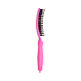 Щітка для волосся Olivia Garden Finger Brush Boar&Nylon ThinkPink Neon Pink, фото 2