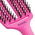 Щітка для волосся Olivia Garden Finger Brush Boar&Nylon ThinkPink Neon Pink, фото 3