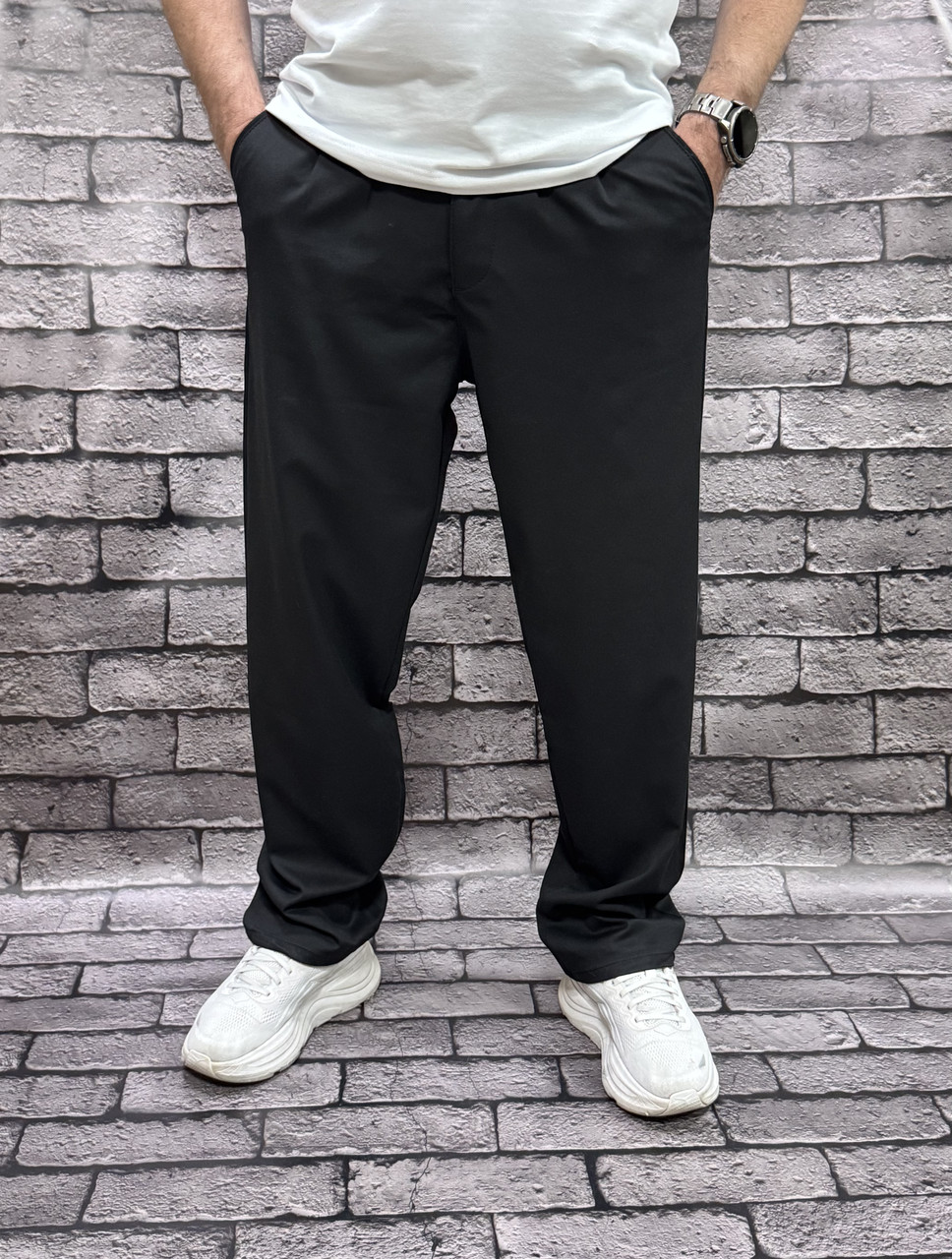 Чоловічі широкі штани баггі скейтер Willmen Туреччина — котон, стиль streetwear ,36, Чорний, фото 1