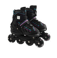 Дитячі ролики Banwei 65-L Inline Skates 39-42 24-26 см Чорний (166613), 8861457 207