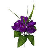 Штучні квіти букет тюльпани 7-ка бордюрні, 20см, фото 5