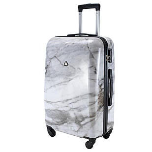 Валіза Semi Line 24" (M) White Marble (T5731-2)