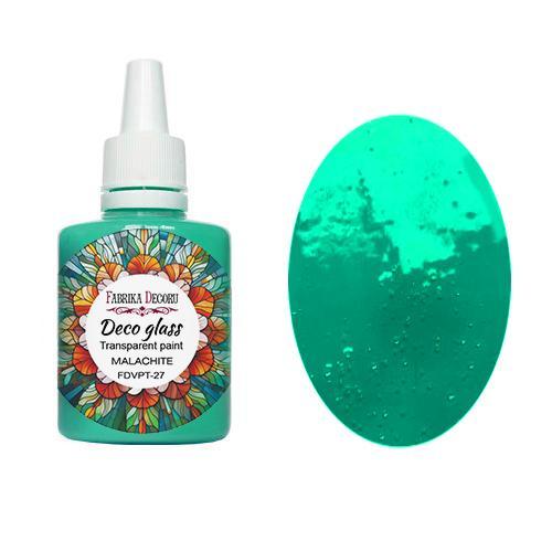 Фарба Деко Глас для ефекту Прозорого Вітражного скла, Малахіт, 30 мл