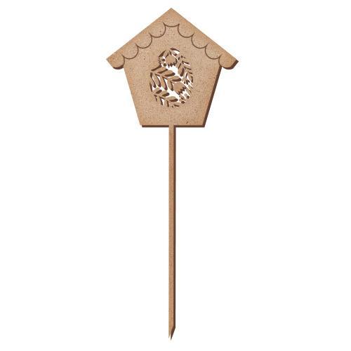 Топер Скворечник з квітами, #319