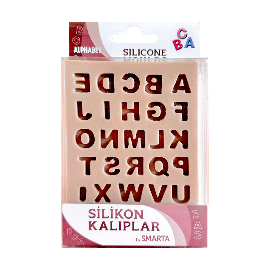 Силіконовий молд, Алфавіт англійський 10,5х13см Smarta