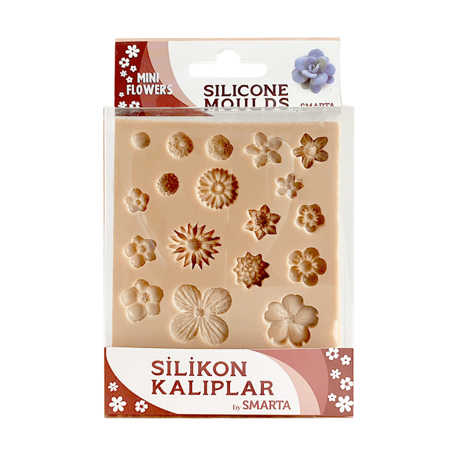 Силіконовий молд Маленькі квіти 10,5х13см Smarta