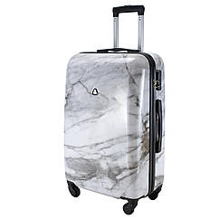 Валіза Semi Line 24" (M) White Marble (T5731-2)