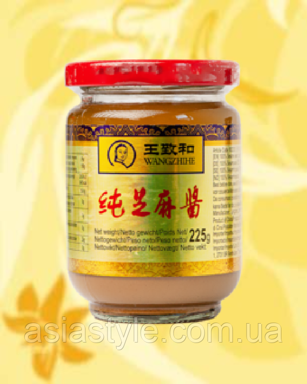 Паста кунжутна, Паста кунжутна, Sesame paste, Wangzhine, 225 г, Китай, Ч