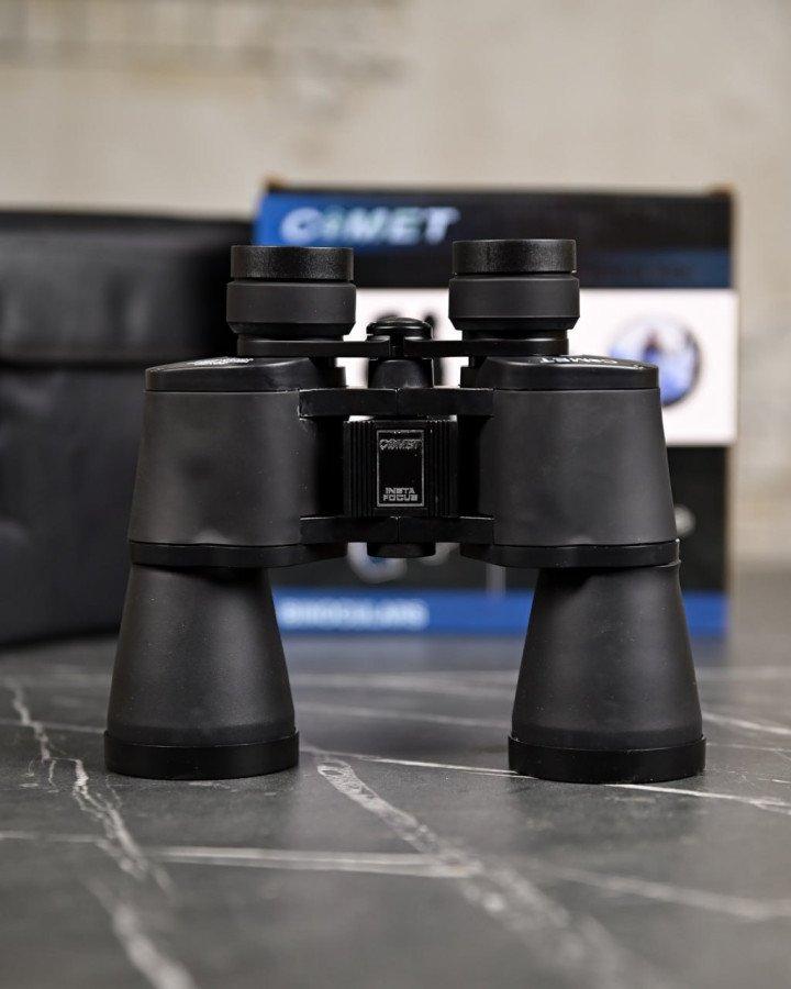 Бінокль Comet Insta Focus LR-038C 20x50 Автофокус, призми Porro, скло BAK-4, кріплення під штатив, фото 1
