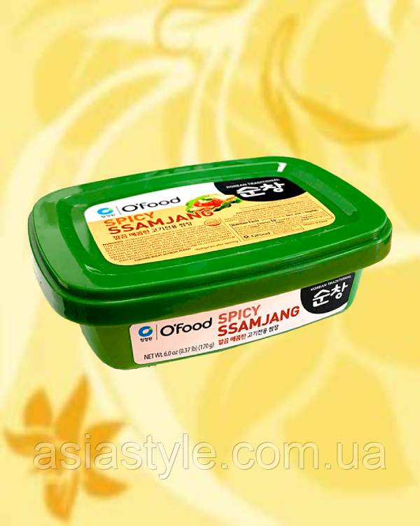 Паста соєва гостра самджан, Паста соєва гостра самджан, Spicy samjang soybean paste, Daesang, 170 г, Корея, Ч