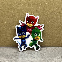 Серединка для бантиків (кабашон пластик) 4 см-Герої в масках, арт 011556, 1 шт, Різнокольоровий