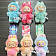 М'яка іграшка з сюрпризом Лабубу Labubu The Monsters Pop Mart дитячий музичний брелок маленький на портфель сумку ключі, фото 3