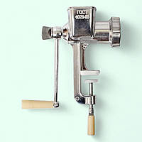 М'ясорубка ручна алюмінієва для м'яса, риби та овочів, 25x18x9,5 см