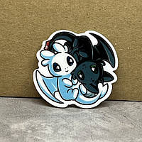 Серединка для бантиків, 4 см, Як приручити дракона, арт 05555, 1 шт, Різнокольоровий