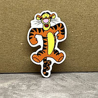 Серединка для бантів (декор пластик), 4 см, Тигра, арт 011964, 1 шт, Різнокольоровий