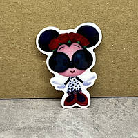 Серединка для бантів Міні у віночку, розмір 40*30 мм, арт 09979, 1 шт, Різнокольоровий