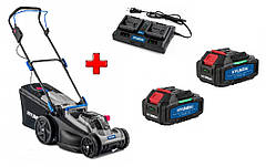 Акумуляторна газонокосарка Hyundai LA 4043 + (АКБ 2004H1-2ШТ) + ЗП (HYCH 2002)