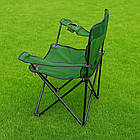 Стілець туристичний складний до 100 кг (80×75×45 см), з чохлом / Крісло для походів / Рибальське крісло, фото 5