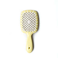 JANEKE Superbrush Щітка для волосся нюдово-жовта з білим