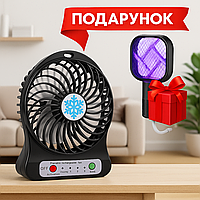 Портативний настільний вентилятор SQ2235A акумуляторний із 2 швидкостями