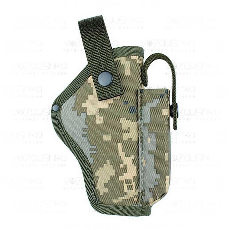 Кобура поясна Beretta 92 з чохлом для магазину синтетична жорстка Піксель