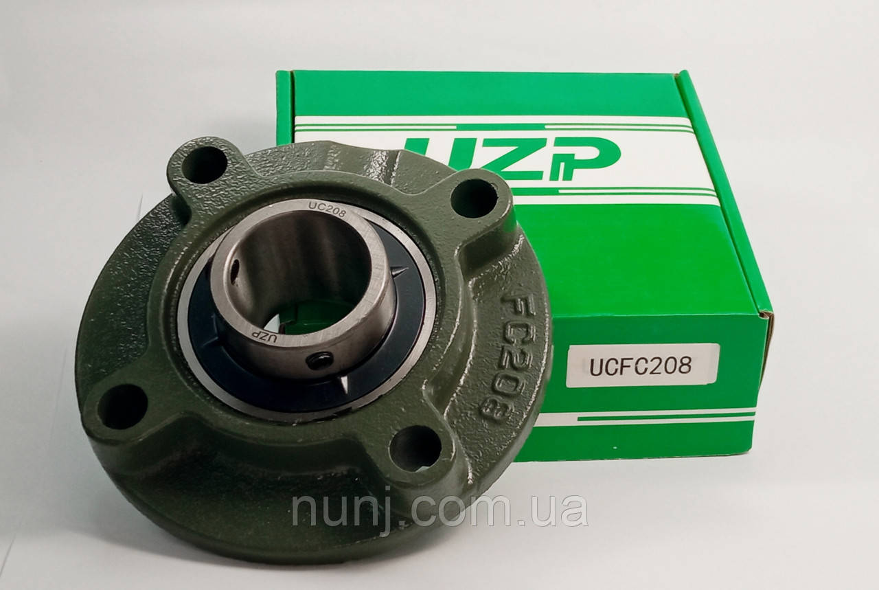 Підшипниковий вузел UCFC208 UZP розміри: 40*145*49,2 корпусний типу UCFC, фото 1