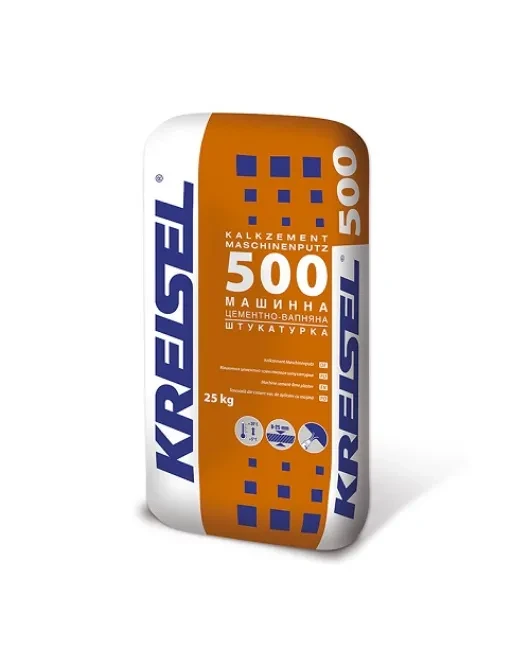 Машинна вапняно-цементна штукатурка гладка КREISEL 500 Maschinen Putz 5-25 25 кг